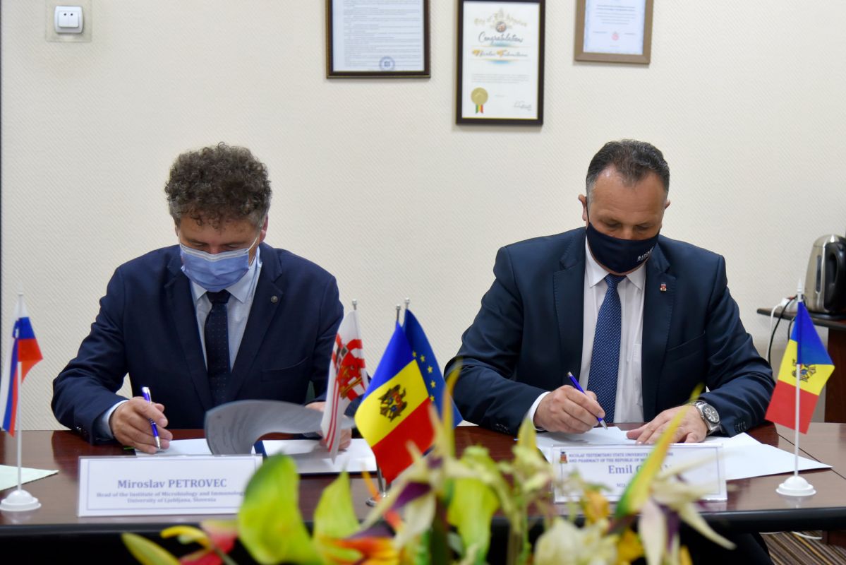 Acord de colaborare - USMF „Nicolae Testemiţanu”  - Universitatea din Ljubljana, Slovenia